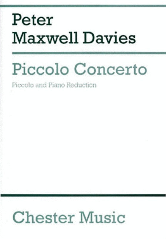 Piccolo Concerto - Piccolo/Piano - Davies - Chester Music