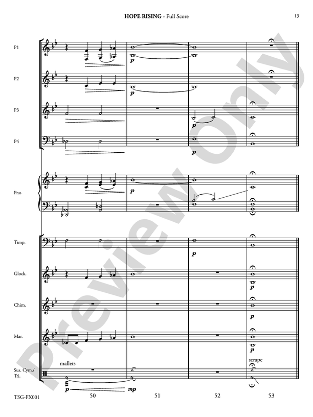 Hope Rising (Flexible Arrangement) - Concert Band Conductor Score & Parts (Digital Download)