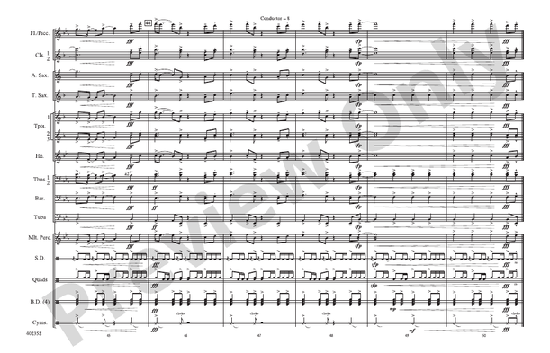 Some Nights – Marching Band Conductor Score & Parts (Digital Download)