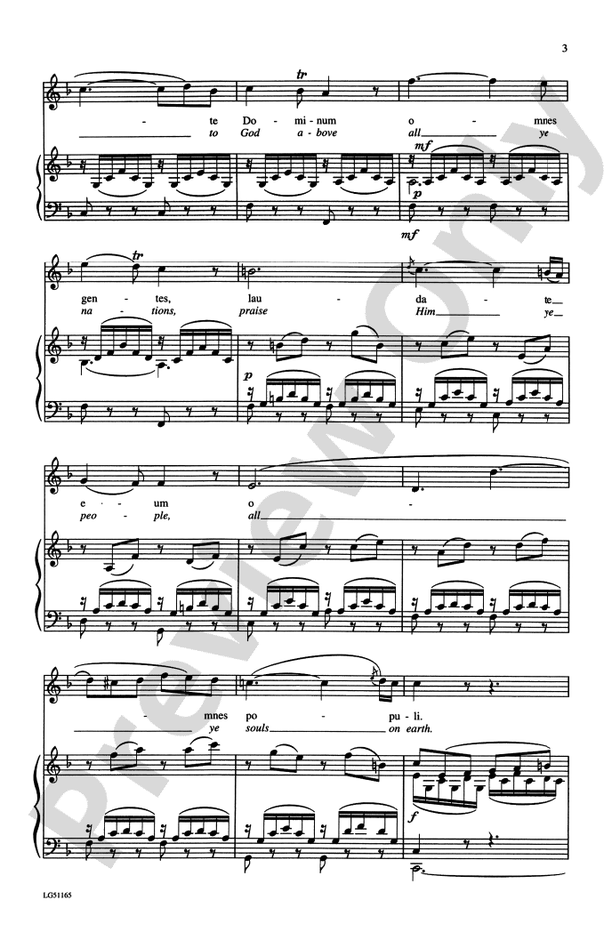 Laudate Dominum - Arr. Robert Shaw – SATB Choral Octavo (Digital Download)