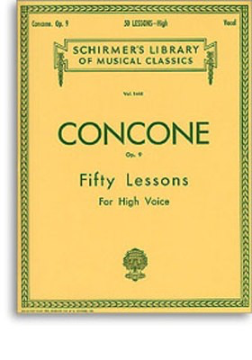 Concone - 50 Lessons Op9 - High Voice Schirmer 50259430