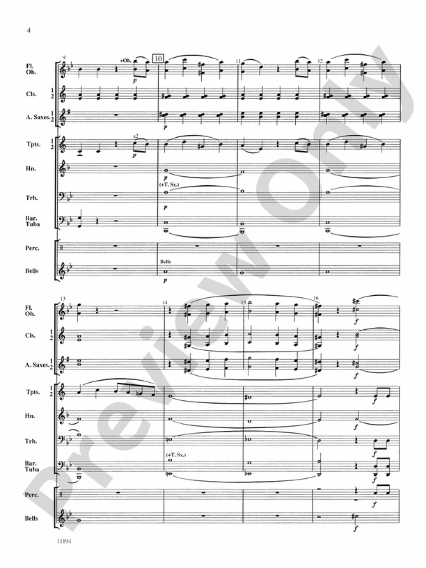Theme from Mozart Symphony No. 40 - Concert Band Conductor Score & Parts (Digital Download)