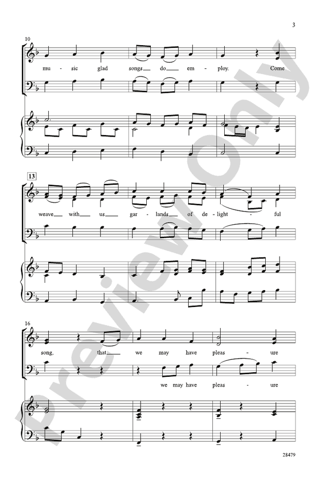 A Very Merry Madrigal - 3-Part Mixed Choral Octavo (Digital Download)