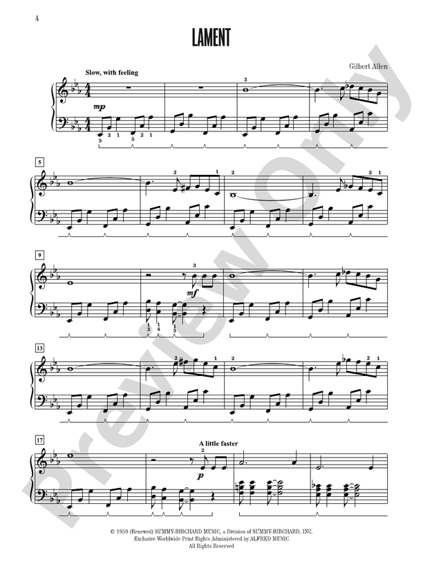 Belwin Contest Winners, Book 4 - Piano (Digital Download)