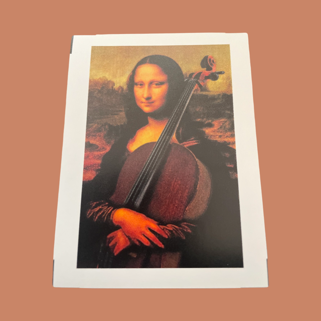 Sticker Mona Lisa Cello