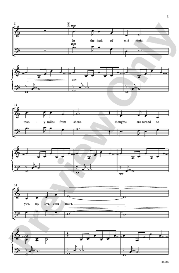 In the Dark of Midnight – SAB Choral Octavo (Digital Download)