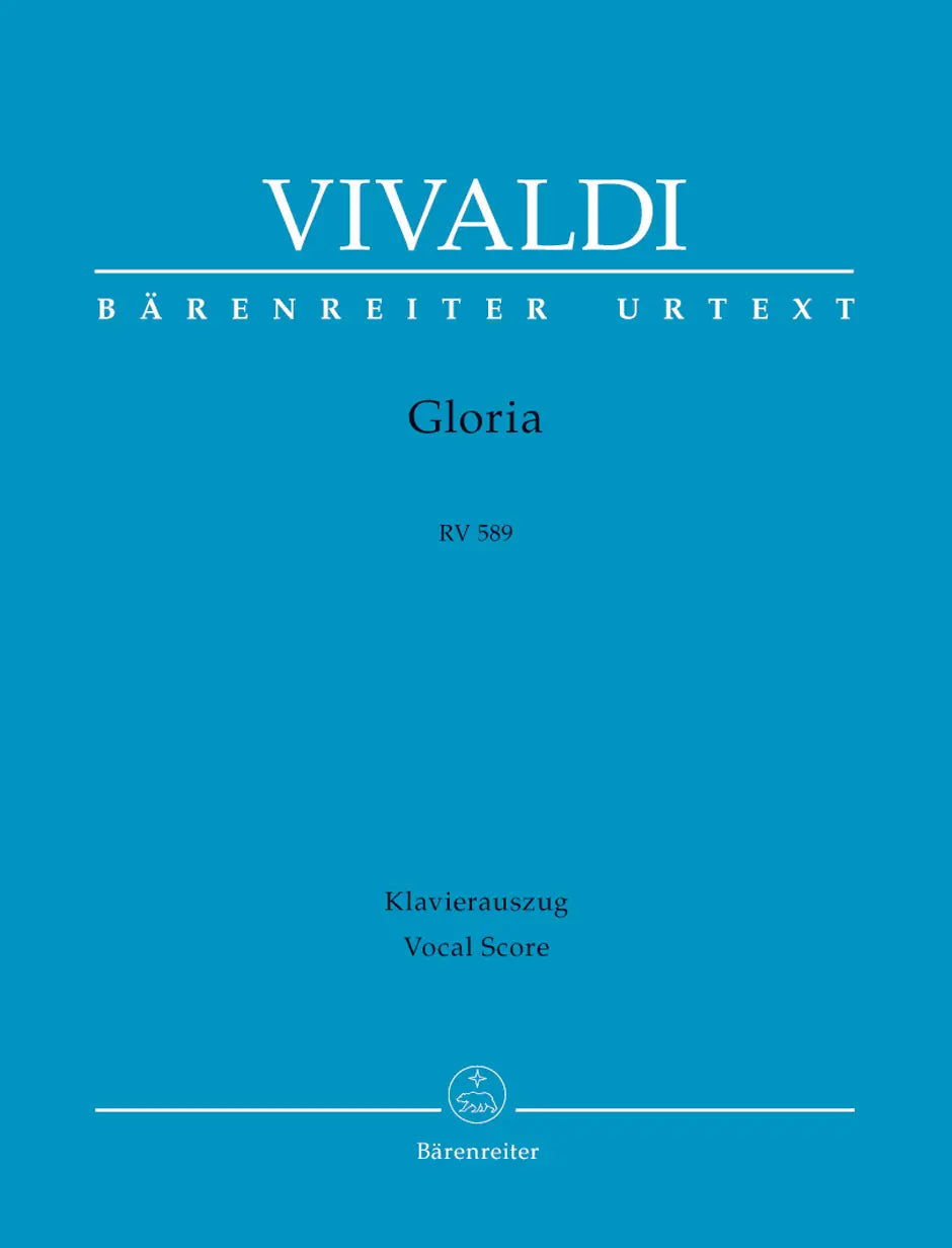 Gloria RV589 Vocal Score - Vivaldi Barenreiter BA7674-90