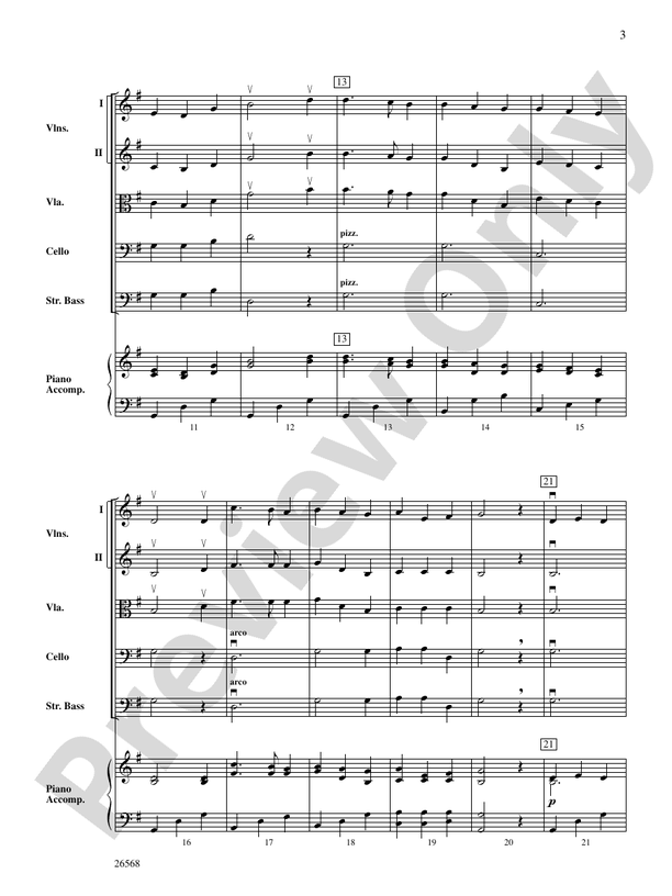 A Quiet Christmas – String Orchestra Conductor Score & Parts (Digital Download)