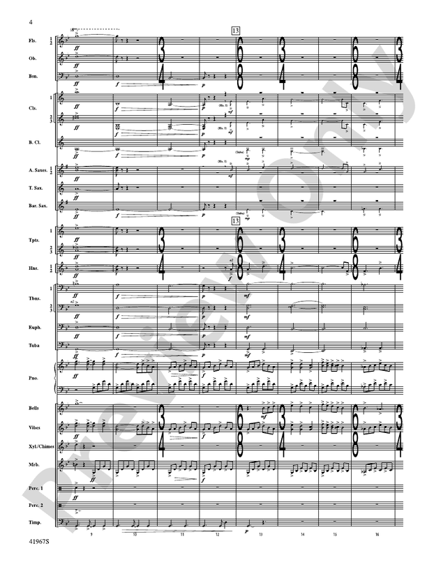 Seven Hills Overture - Concert Band Conductor Score & Parts (Digital Download)