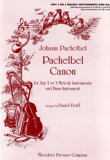 Pachelbel Canon in D 3 Melody Inst /Bass