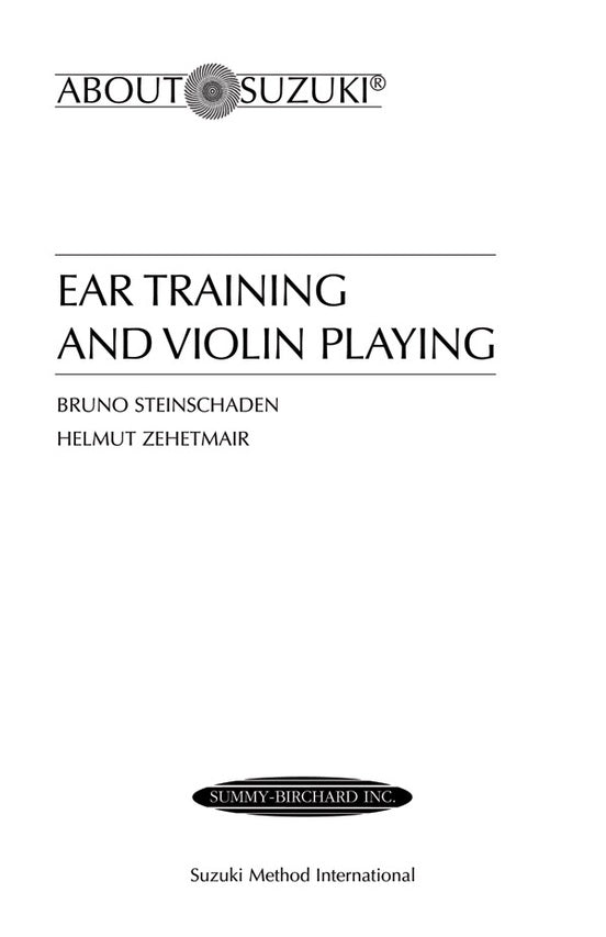 Steinschaden/Zehetmair - Ear Training & Violin Playing - Text Alfred 0022