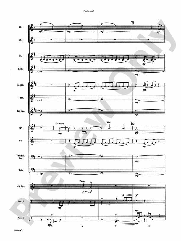 Voodoo Dance - Concert Band Conductor Score & Parts (Digital Download)