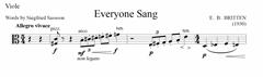Everyone Sang - Viola Part (Digital Download)