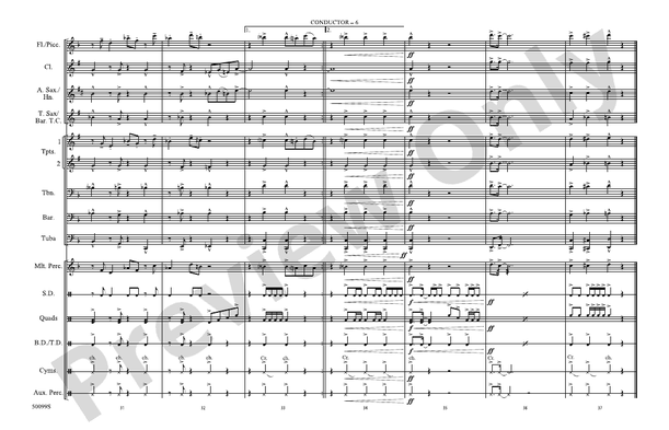 Thriller – Marching Band Conductor Score & Parts (Digital Download)