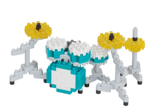 Nanoblock Drum Set Mini Lego 190pcs