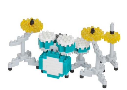 Nanoblock Drum Set Green