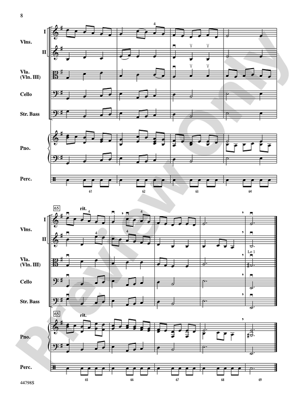French Dance - String Orchestra Conductor Score & Parts (Digital Download)