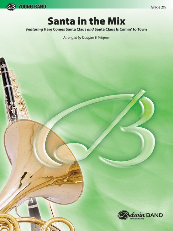 Santa in the Mix - Concert Band Conductor Score & Parts (Digital Download)