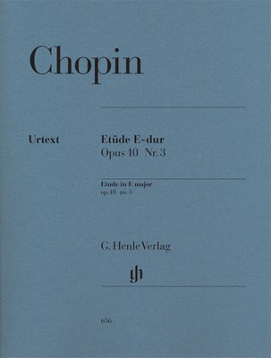 Etude E major Op. 10 No. 3 - Frederic Chopin - Piano G. Henle Verlag Piano Solo