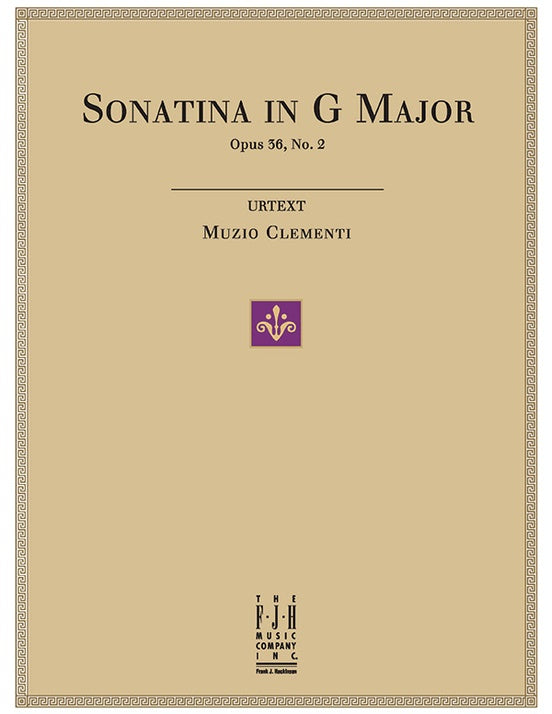 Clementi - Sonatina in G Major, Op.36, No.2 - Piano (Digital Download)