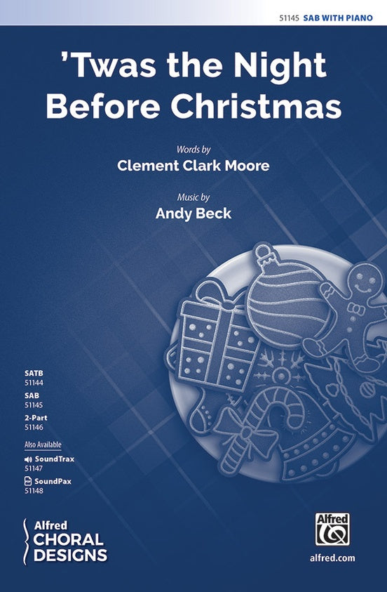 Twas the Night Before Christmas - SAB Choral Octavo (Digital Download)