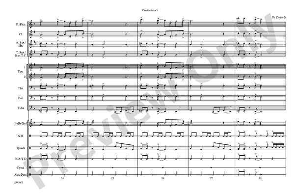 China Grove – Marching Band Conductor Score & Parts (Digital Download)