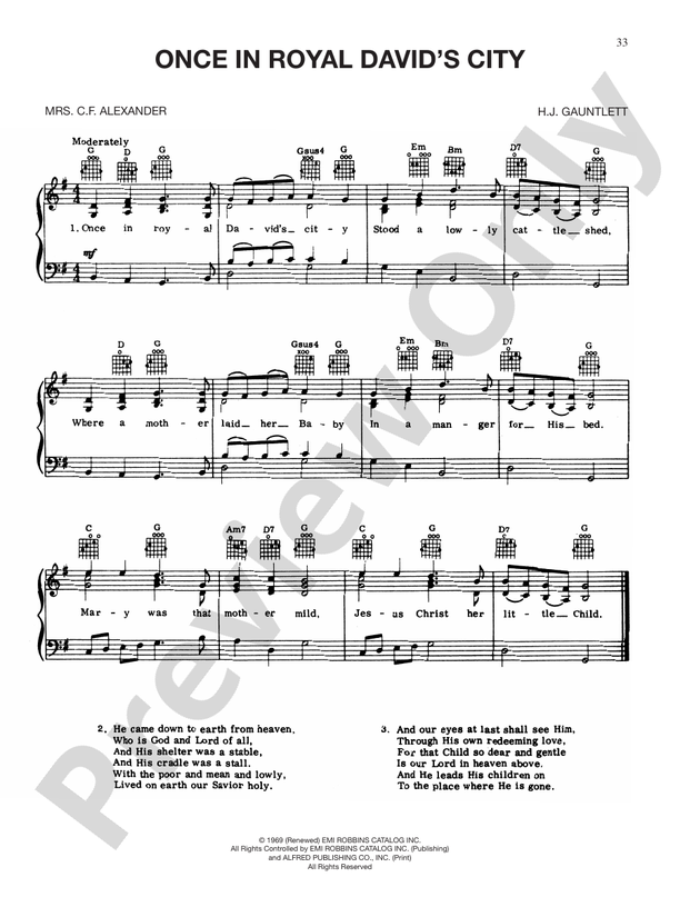 Once In Royal David's City - PVG - H.J. Gauntlett (Digital Download)