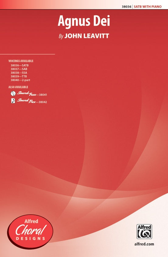 Agnus Dei - John Leavitt - SATB Choral Octavo (Digital Download)