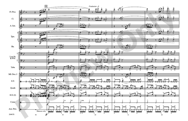 Los Conquistadores – Marching Band Conductor Score & Parts (Digital Download)