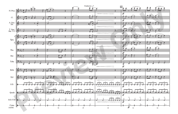 James Bond Theme (Arr. Mike Story) – Marching Band Conductor Score & Parts (Digital Download)
