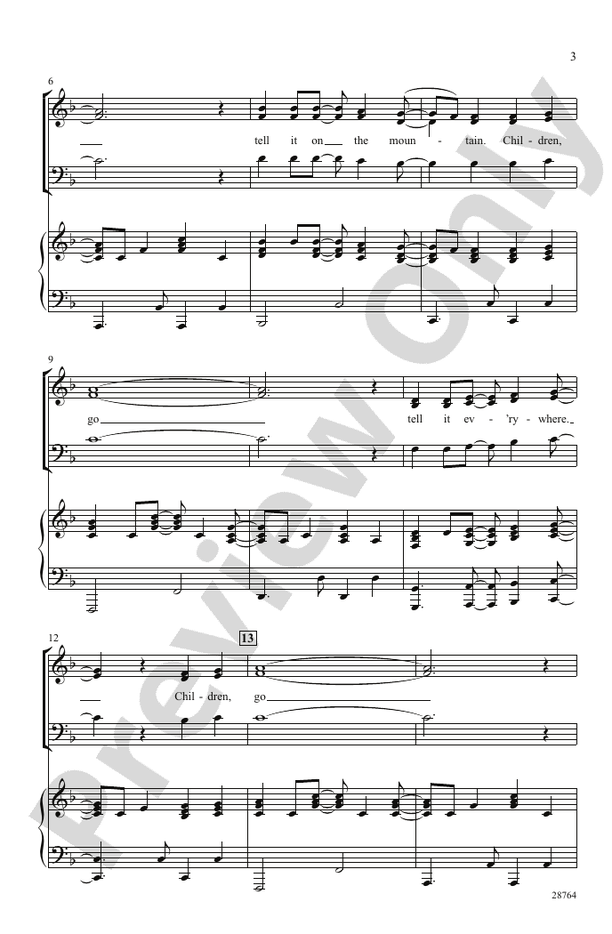Children, Go Tell It! – 3-Part Mixed Choral Octavo (Digital Download)