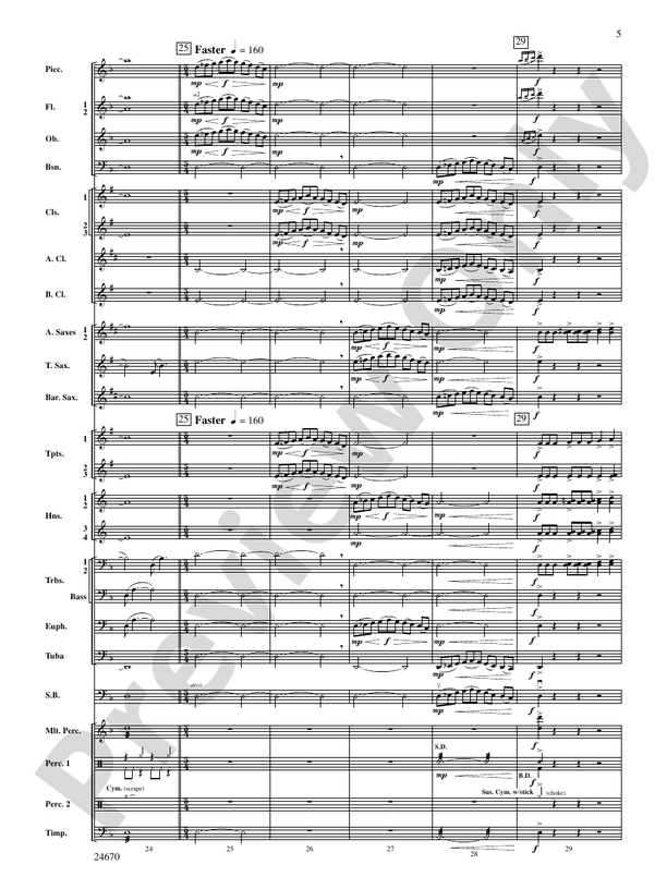 Tsunami - Concert Band Conductor Score & Parts (Digital Download)