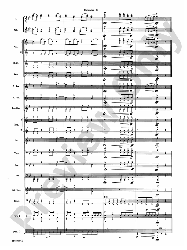 When Summer Takes Flight - Concert Band Conductor Score & Parts (Digital Download)