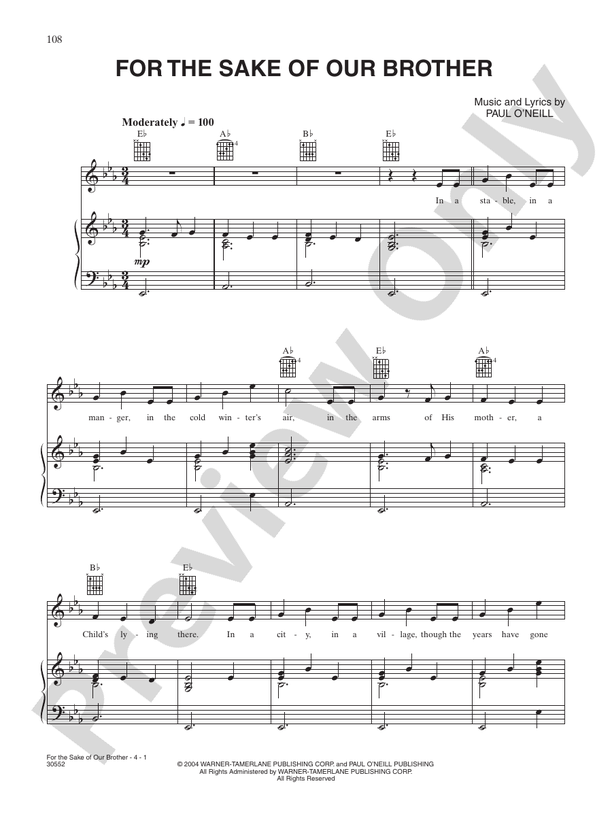 For the Sake of Our Brother -  Trans-Siberian Orchestra - PVG (Digital Download)