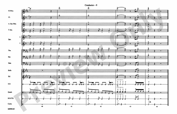 Gonna Fly Now (Theme from Rocky), Arr. Mike Story – Marching Band Conductor Score & Parts (Digital Download)