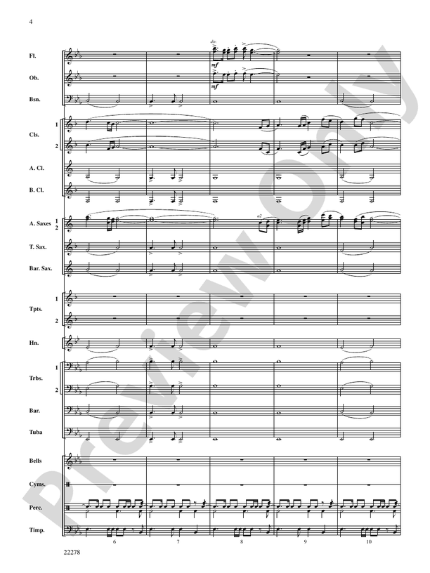 The Message on the Rock - Concert Band Conductor Score & Parts (Digital Download)