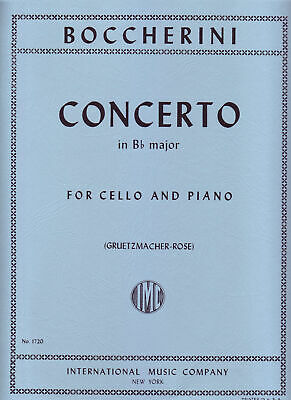 Boccherini - Concerto in BbMaj - Cello/Piano Accompaniment IMC IMC1720
