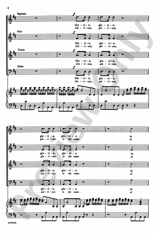 Gloria - Antonio Vivaldi (Arr. Alfred Davis)– SATB Choral Octavo (Digital Download)