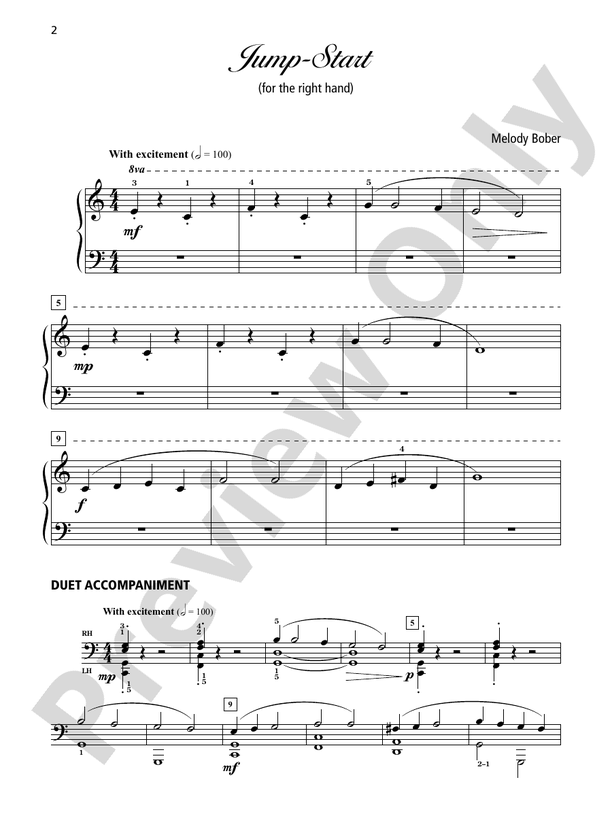 Grand One-Hand Solos for Piano, Book 1: 6 Early Elementary Pieces for Right or Left Hand Alone - Piano Solo (Digital Download)