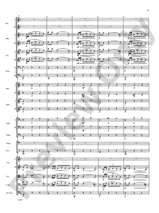 Slavonic Dance No. 4 (Op. 46) – Full Orchestra Conductor Score & Parts (Digital Download)