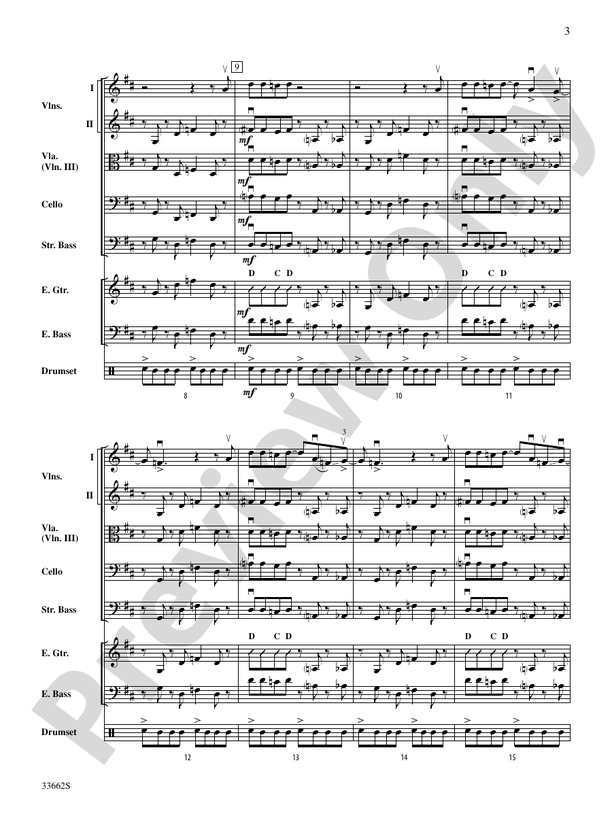 Sunshine of Your Love – String Orchestra Conductor Score & Parts (Digital Download)