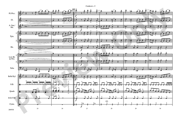 All I Wanna Do – Marching Band Conductor Score & Parts (Digital Download)