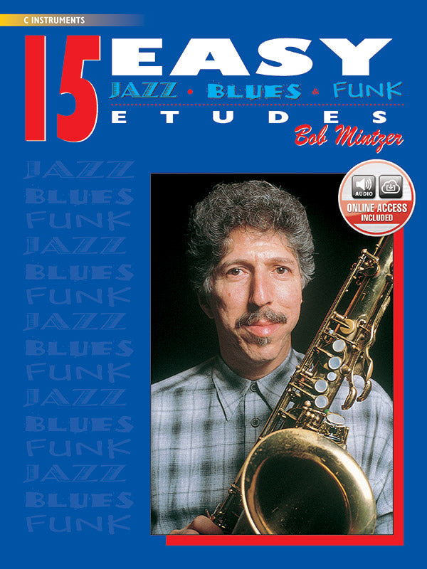 15 Easy Jazz Blues & Funk Etudes C Inst Book/Cd