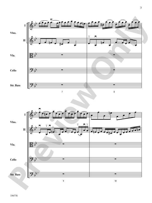Organ Fugue in G Minor – String Orchestra Conductor Score & Parts (Digital Download)
