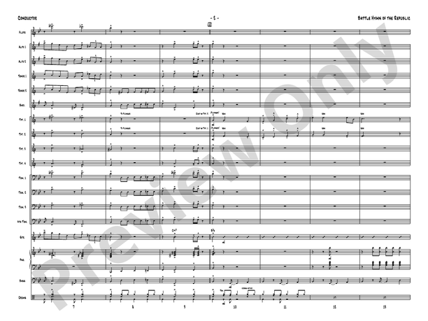 Battle Hymn of the Republic – Jazz Ensemble Conductor Score & Parts (Digital Download)