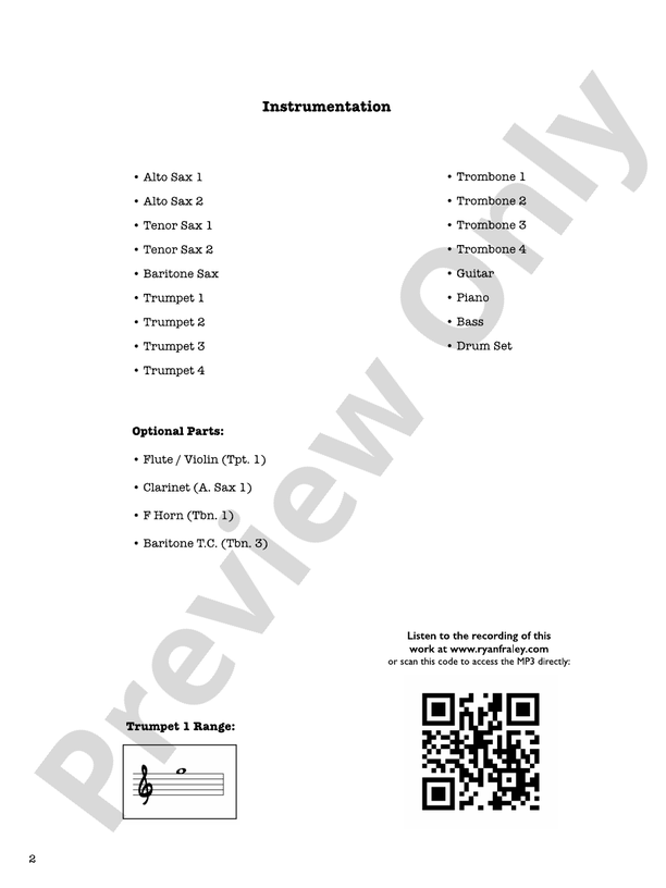 Holly & Ivy – Jazz Ensemble Conductor Score & Parts (Digital Download)