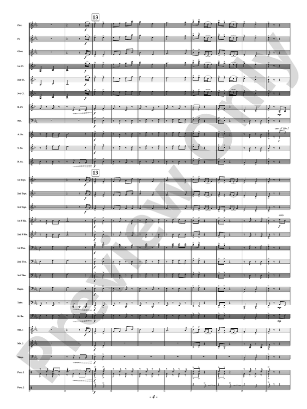 Ever the Rambling Winds - Concert March - Concert Band Conductor Score & Parts (Digital Download)