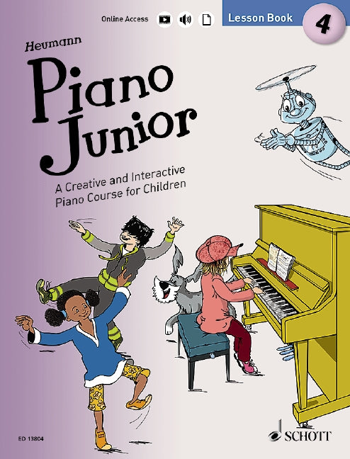Piano Junior Lesson Book 4 - Piano by Heumann Schott ED13804