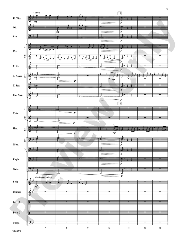 A Blessed Hymn - Concert Band Conductor Score & Parts (Digital Download)