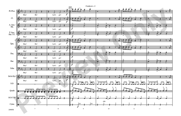 Blitzkrieg Bop – Marching Band Conductor Score & Parts (Digital Download)